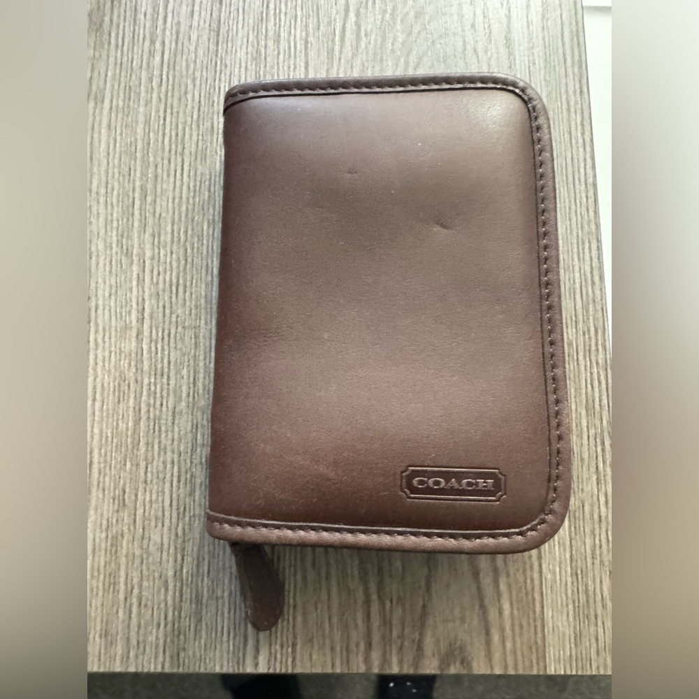 Coach Dark Brown Leather Wallet